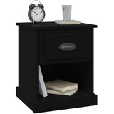  Noćni ormarići 2 kom crni 39 x 39 x 47,5 cm konstruirano drvo | Eponuda.com