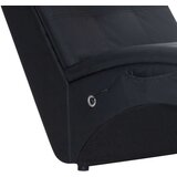  Masažni počivalnik z blazino črno umetno usnje | Shoptok.si