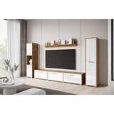 MID.YOU Dnevni Regal Bogota Xl, Bela, Barva Hrasta, 4-Delno | Shoptok.si