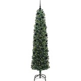 vidaXL Umestno božično drevo Zelena 240 cm PVC in Jeklo in Plastika | Shoptok.si