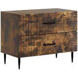  Nočna omarica Dimljen hrast 62 x 34,5 x 47,5 cm Inženirski les, (5000209748) | Shoptok.si