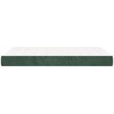  Vzmetnica z žepkasto vzmetjo temno zelena 120x220x20 cm žamet | Shoptok.si