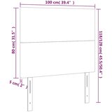  Uzglavlje tamnozeleno 100x5x118/128 cm baršunasto | shoptok.hr