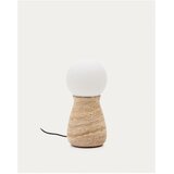 Kave Home Bež namizna svetilka (višina 31,5 cm) Okeni – | Shoptok.si