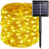 Malatec Solarne novoletne lučke veriga 150 LED toplo bela 15m 8 funkcij IP44, (21336531) Cene
