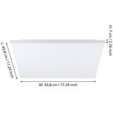 Eglo 900568 - LED RGBW prigušiva plafonska svetiljka TRUPIANA LED/20,5W/230V + daljinski upravljač | Eponuda.com