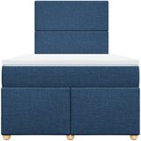  Krevet s oprugama i madracem plavi 120 x 200 cm od tkanine | shoptok.hr