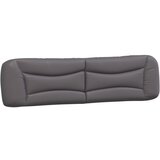 Maison Chic posteljno vzglavje - vzglavna omarica - vzglavna stranica siva 200 cm umetno usnje, (21704295) | Shoptok.si