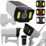  Aku. lažna nadzorna kamera bela z COB LED svetilko + senzor gibanja | Shoptok.si