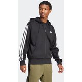 Adidas Športna jopa na zadrgo črna / bela | Shoptok.si