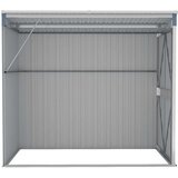 vidaXL Vrtna lopa siva 118x194x178 cm pocinkano jeklo | Shoptok.si
