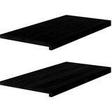  Prozorske klupice 2 kom tamnosmeđe 80x40x2 cm masivne hrast | shoptok.hr
