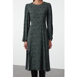 Trendyol Khaki Animal Midi Woven Dress | Eponuda.ba