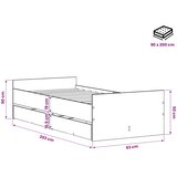  Krevetna konstrukcija Staro drvo 90 x 200 cm Konstruirano drvo | shoptok.hr