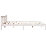  Dugi okvir kreveta bez madraca bijeli 180 x 220 cm od borovine | shoptok.hr