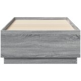  Okvir za krevet s LED svjetlima siva Sonoma 90 x 190 cm drveni | Eponuda.com