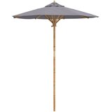  Vrtni suncobran Tamno siva Ø 180 x 230 cm bambus | shoptok.hr