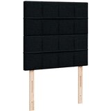 vidaXL Box spring postelja z vzmetnico črna 100x200 cm blago | Shoptok.si