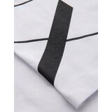Ombre Men's cotton jersey t-shirt with large side lettering - white | Eponuda.ba