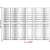  Sklopiva sobna pregrada 6 panela japanski stil 240x170 cm crna | shoptok.hr