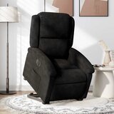 Maison Chic Električni naslanjač - Relax naslanjač s funkcijo vstajanja črn žamet, (22061538) | Shoptok.si
