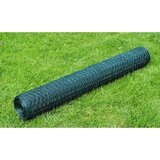 vidaXL Žična ograja pocinkana s PVC oblogo 25x0,75 m zelena | Shoptok.si