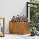 vidaXL Kutni Sadič Rđa 45 x 45 x 35 cm Otporni čelik | shoptok.hr