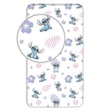 Jerry Fabrics Pamučna dječja plahta s gumom za krevet za jednu osobu 90x200 cm Lilo and Stitch – Cijene