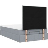 vidaXL okvir za krevet s madraca svjetlosivi 120x190 cm od tkanine | shoptok.hr