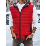 DStreet Men's red vest TX4265