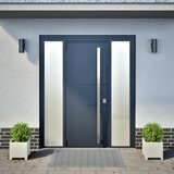  Vrtne sadilice 2 kom bijele 30x30x30 cm čelične | shoptok.hr