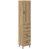  Highboard Umjetnički hrast 34,5 x 34 x 180 cm Konstruirano drvo Slike