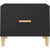 vidaXL Klubska mizica črna 50x50x40 cm konstruiran les | Shoptok.si