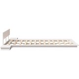  Krevetna konstrukcija s uzglavljem Smeđa 135 x 190 cm boja drva | shoptok.hr