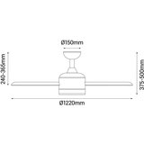 SULION LED stropna svetilka v temni naravni barvi ø 13 cm Regal – | Shoptok.si