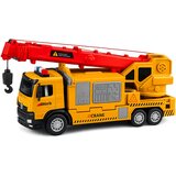 Truck with Crane and Vehicle Transporter Lights Sounds Yellow | Shoptok.si