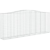  Lučne gabionske košare 7 kom 400x50x160/180cm pocinčano željezo | shoptok.hr
