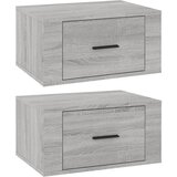 Maison Chic Stenski Dvo delni komplet Nočne omarice - Nočne mize siva sonoma 50x36x25 cm, (21688859) Cene