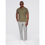 Ombre Men's polo t-shirt with decorative buttons | shoptok.hr