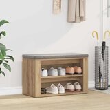 vidaXL Polica za čevlje artisan hrast 75 x 35 x 45 cm Konstruiran les Cene