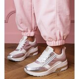 Gemre White sneakers with rhinestones and metallic insert Garsi | Shoptok.si
