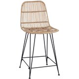 Barska stolica 2 pcs Prirodna 44 x 54 x 96 cm Ratan i Čelik | shoptok.hr