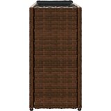  Vrtna sadilica s 2 posude smeđa 90 x 20 x 40 cm od poliratana | Eponuda.com