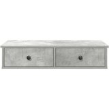vidaXL Zidna polica s ladicama beton siva 80x34x17cm konstruirano drvo | shoptok.hr