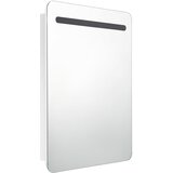  LED kupaonski ormarić s ogledalom sjajni bijeli 60 x 11 x 80 cm | shoptok.hr