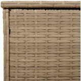  Vanjska kutija za jastuke bež 100x55x55,5 cm poli ratan | shoptok.hr