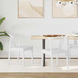  Stolac za blagovanje 2 pcs Bijela i bijela Čvrsto drvo od gume | shoptok.hr