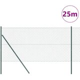  Stup za ogradu Zelena 25 x 1 m (mreža 40 x 40 mm) Čelik i PVC | shoptok.hr