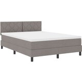 vidaXL Postelja z vzmetnico z vzmetnico Taupe 160 x 200 cm blago, (5000128401) | Shoptok.si