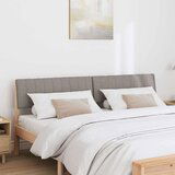  Tapecirani uzglavlje Sivo-smeđa 180 cm Čvrsto borovo drvo | shoptok.hr